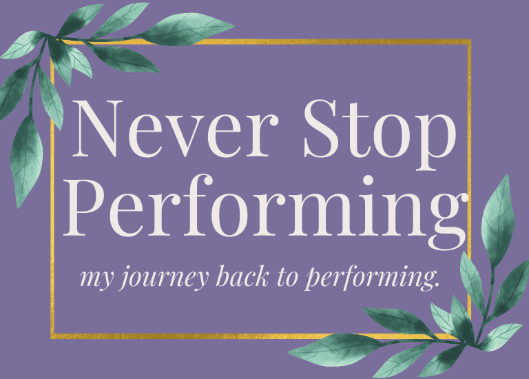 never stop performing